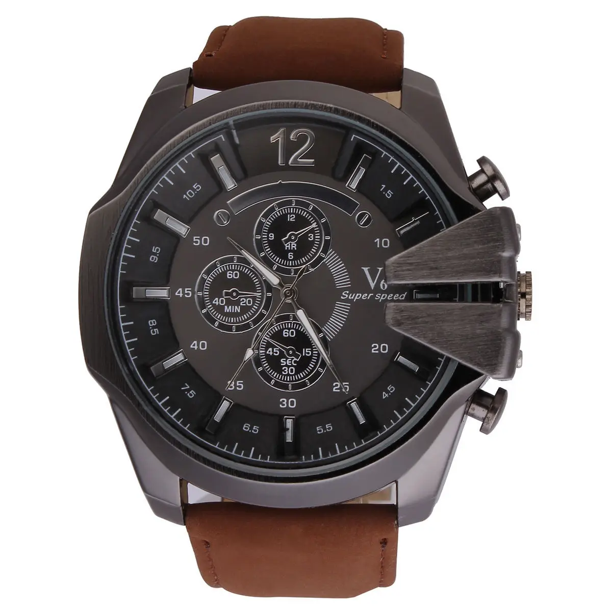 

Supply of Goods V6 Watch V0201 Belt Quartz Watch Large Dial MEN'S Watch Watch