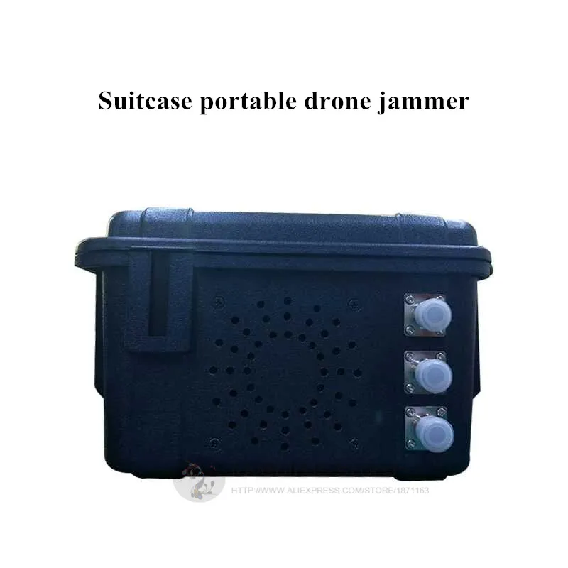Чемодан портативный Дрон jammer UAV устройство захвата 1 5G 2 4G 5 8G 3 полосы частот 30 ° 60