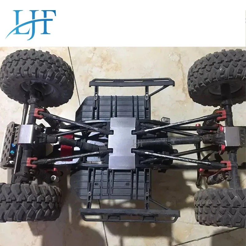 LJF 1/10 RC Гусеничный автомобиль аксессуары SCX10 II шасси из нержавеющей стали