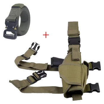 

Adjustable Hunting Accessories Tactical Pistol Gun Carry Case Leg Holster Nylon Pouch Airsoft Belt Holster For Universal Gun