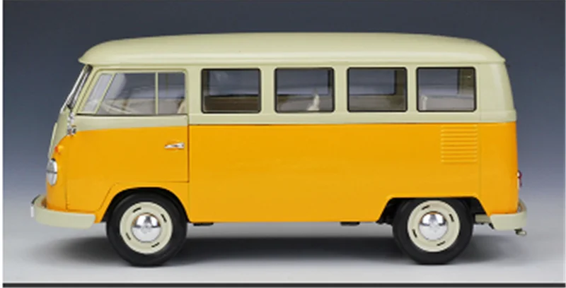 Коллекция 1:18 Масштаб 24 см T1 автобус фургон модель автомобиля литой Сплав Классический Автомобиль Моделирование автомобиля дисплей для детей и взрослых
