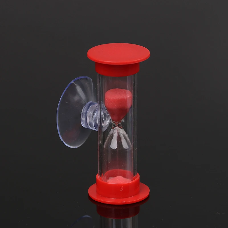 3 минуты зубная щетка таймер Душ Таймер Творческие подарки Товары для детей Песочные часы пластиковая присоска - Цвет: Красный