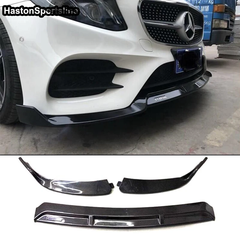 W205 B Стиль углеродного волокна тела комплект Передняя губы для Mearcedes Benz C205 S205 C180 C200