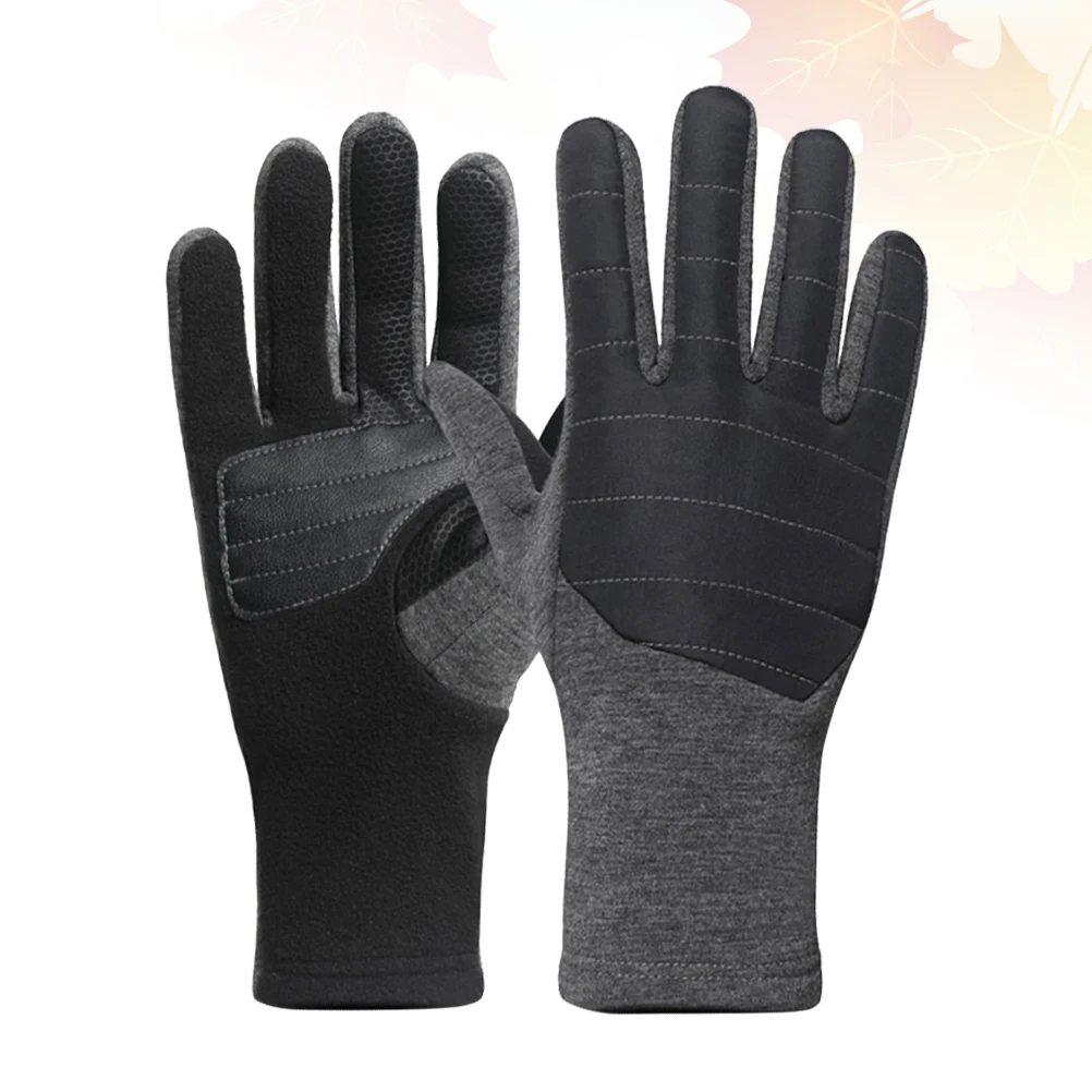 

Men Motocycle Fleece Gloves Touch Screen Finger Gloves Thicken Plush Winter Gloves Warm Hands Protection