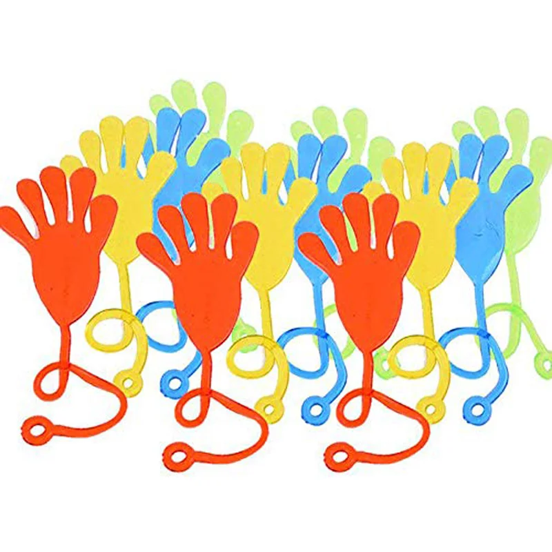 

30/50pcs Party Favors Supplies Vinyl Sticky Hands Slap Squishy Toy Play Pinata Fillers Birthday Gift Treat Bag Wedding Favors