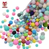 BOBO.BOX Silicone Teethers Beads Eco-friendly BPA Free Baby Teething Letter Beads Pacifier Chain Clip DIY Necklace Rattail Cord 5