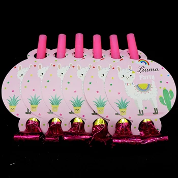 

12pcs/pack Lama party blowouts Lama theme birthday party decorations Alpaca theme party supplies