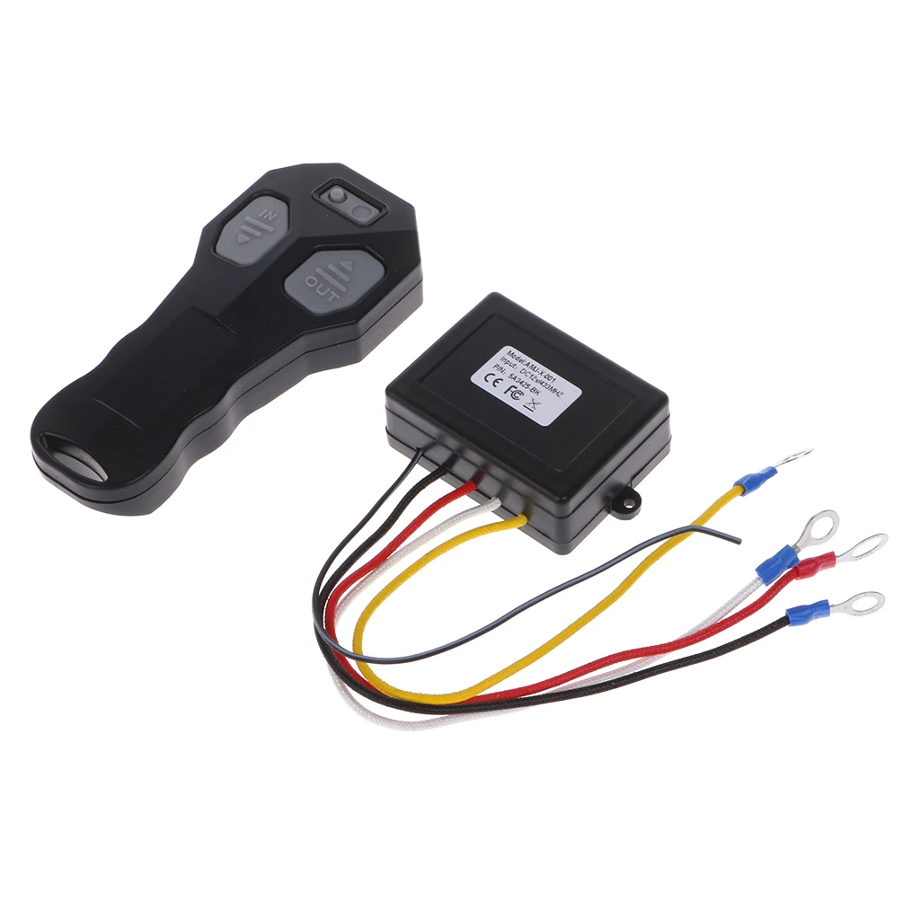 

New Arrive 1Set Wireless DC 12V Remote Control Winch Kit For Bulldog Jeep ATV SUV Offroad Drop Shipping Support