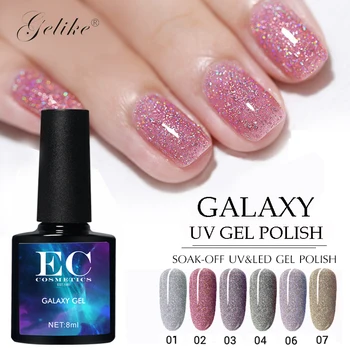 

Neon Glitter Rainbow UV Gel Nail Polish 8ML Semi Permanent Shining Enamel Gel Nail Art Soak Off Hybrid Gel Vernish Polish