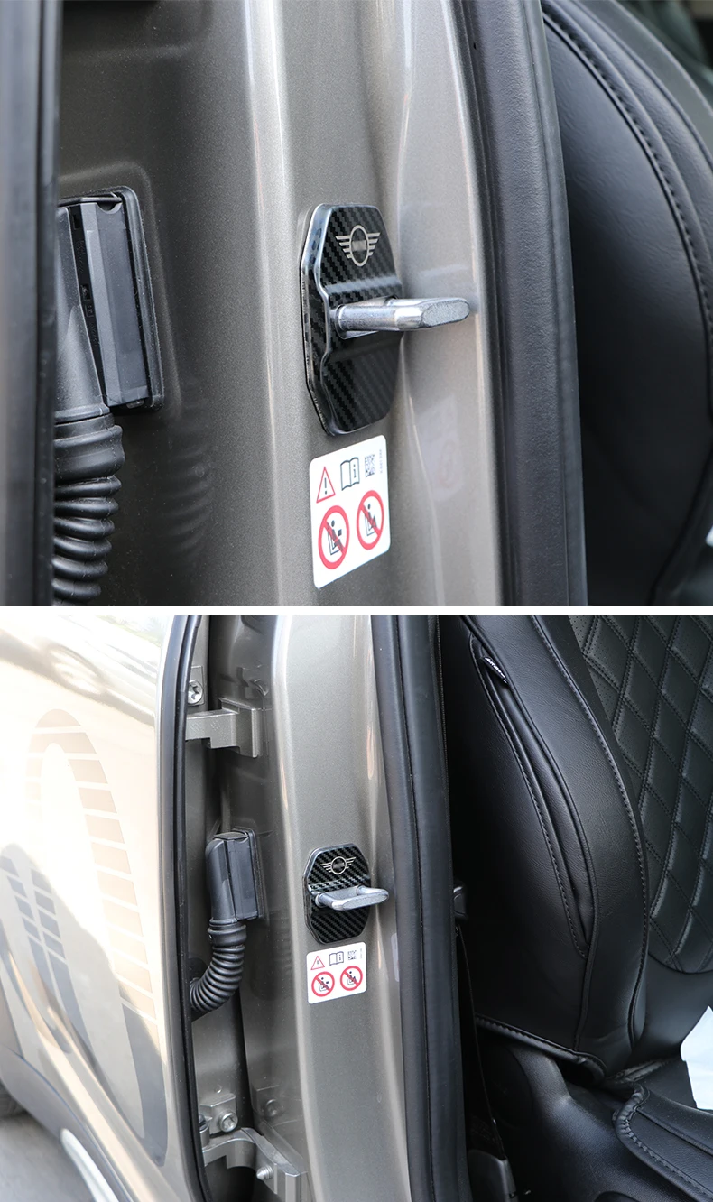 Автомобильная защита для дверного замка, Накладка для внутренней отделки, аксессуары для автомобиля для BMW MINI Cooper F54 F55 F56 F57 F60 R60 R61, украшение