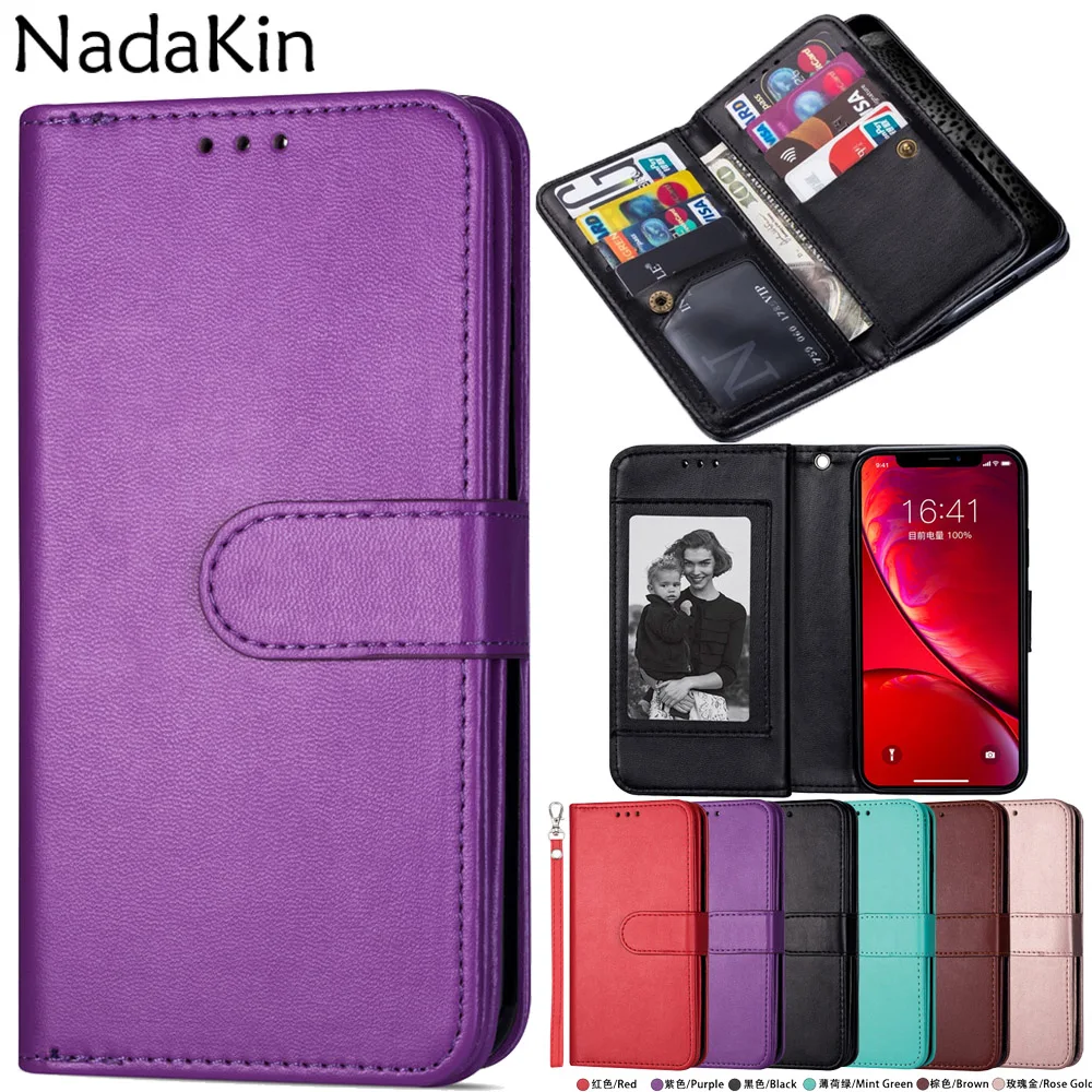 Роскошный чехол бумажник для телефона в виде ракушки samsung Galaxy Note 10 J4 J6 Plus 8 9 J3 J7 J8 A6