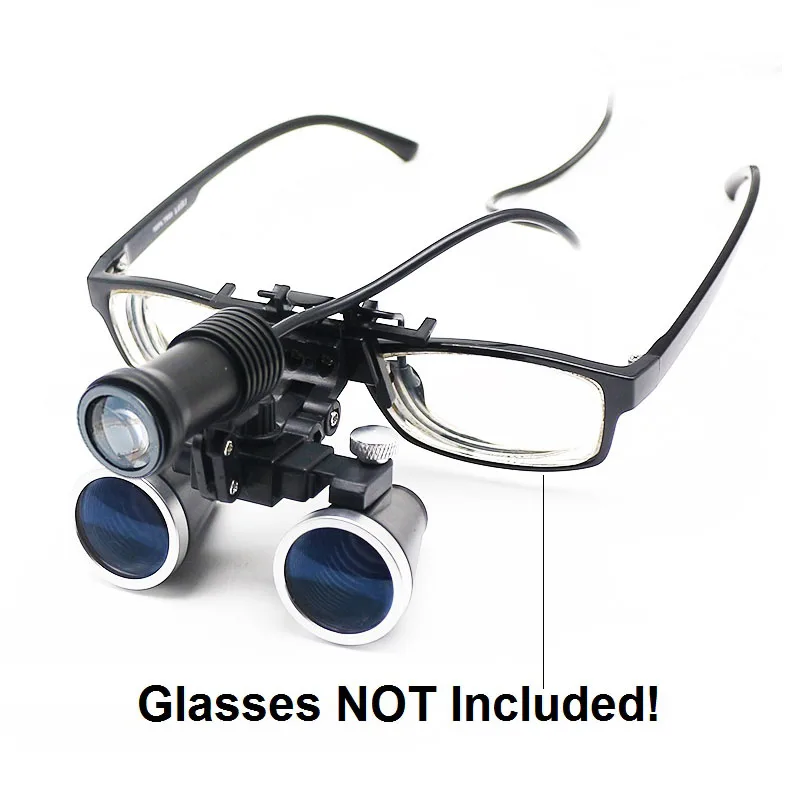 2.5X 3.5X Binocular Magnifier Dental Loupe 3W 5W LED Spotlight Medical Headlight with Rechargeable Battery Surgical Loupes