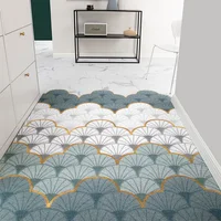 Indoor Doormat Low Profile Rugs Resist Dirt Entry Door Mat Rubber Non Slip Washable Dirt Trapper Carpet Large Entrance Rugs 1