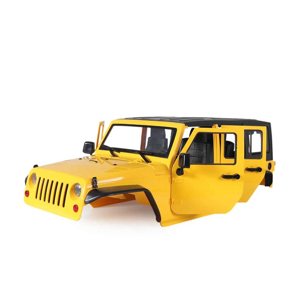 Hard Plastic Car Shell 313mm Wheelbase Jeep Wrangler Rubicon Body Kit for 1/10 RC Crawler Axial SCX10 90046 90047 RGT EX86100 