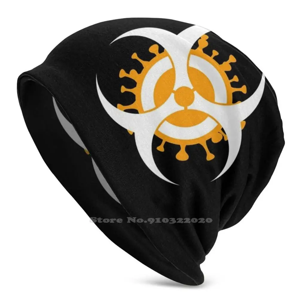 Biohazard Logo 3D Print Cap Fashion Outdoor Beanie Skullies Rischio Biologico Eleganti Zombie Evil Toxic Resident Black Hazard