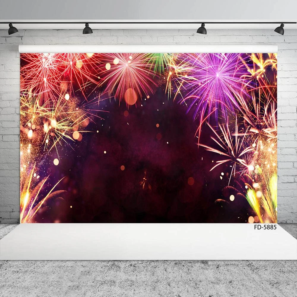 素晴らしい花火フレア写真の背景 パーソナライズされた子供の写真 赤ちゃんの肖像画 新年のパーティーのフォトフォン 背景 Aliexpress