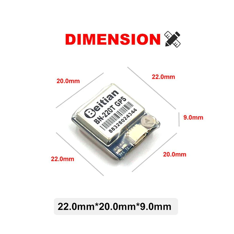 22X20X9mm 8 3g BEITIAN BN-220T BN220T GPS ГЛОНАСС модуль 72CH аэрокамера для дистанционно
