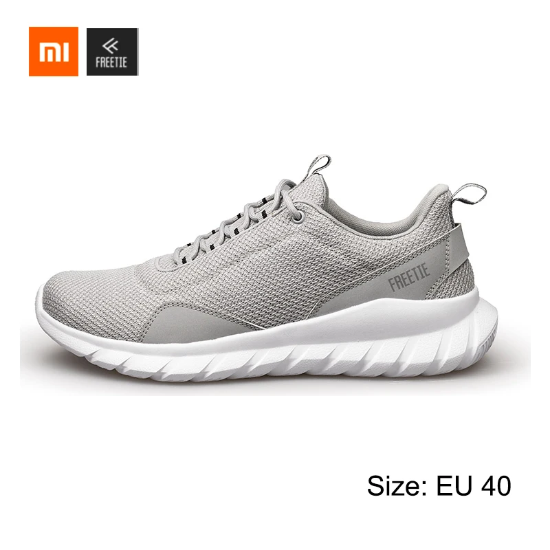 Gray 40 Xiaomi FREETIE 39-44 размера плюс MIJIA спортивная обувь светильник дышащий вязаный город кроссовки для бега на открытом воздухе спортивная обувь - Цвет: Gray 40