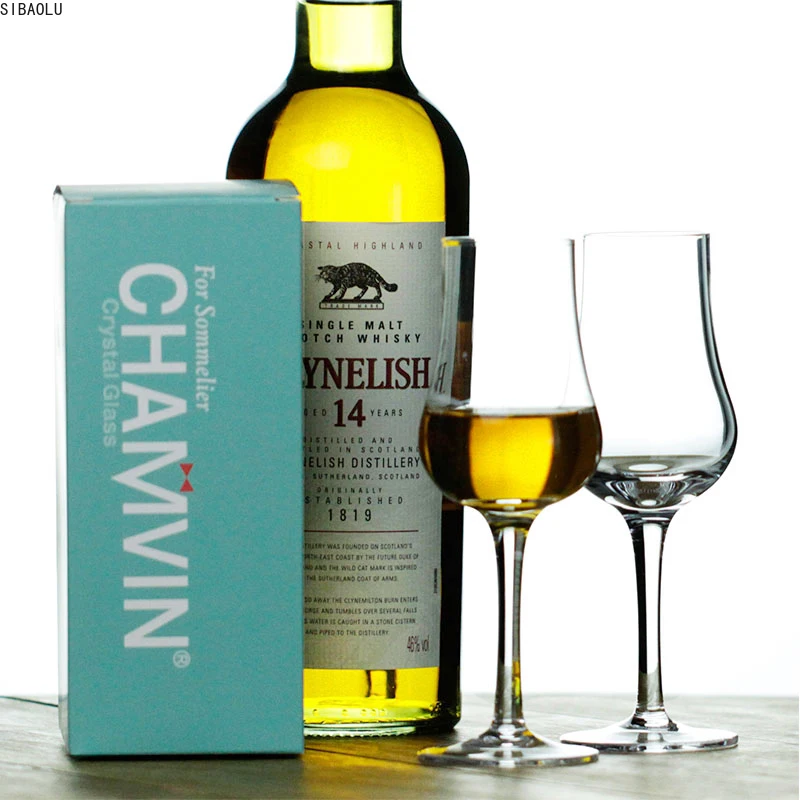 

Taste Scotch Whisky Crystal Wine Glass Neat Brandy Snifter Wine Taster Drinking Copita Goblet Cup Best Gift For Dad Wholesale