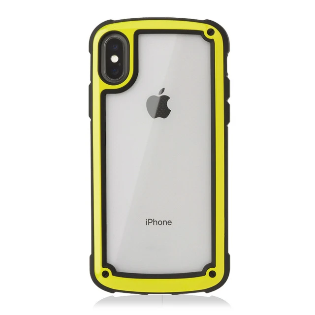 50x DHL Прозрачный чехол для iPhone 11 XI X XS Max XR XR2 Противоударная подушка безопасности Чехол для iPhone 6 6S 7 8 Plus Чехлы Coque - Цвет: Цвет: желтый