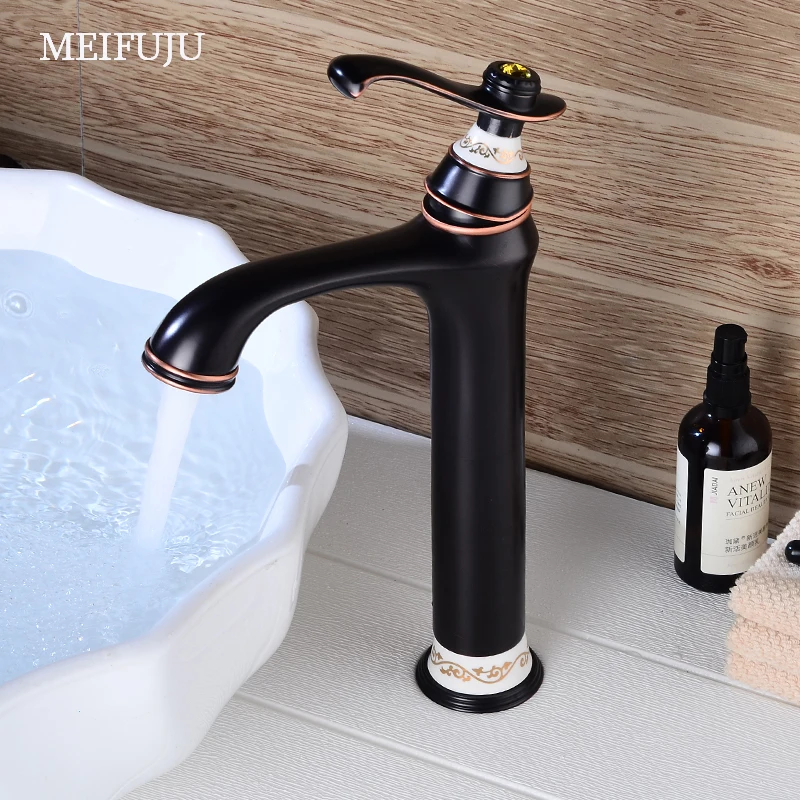 

Bathroom Basin Faucet Black Waterfall Taps Chrome Tall Bathroom Faucet Golden Bathroom Faucets Sink Water Mixer Tap Crane White