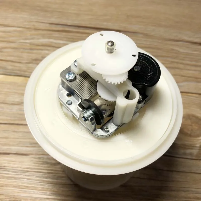 DIY Music Box Mechanism with Rotating Plate and Base in Contrary Direction Christmas Gifts Unusual,music box