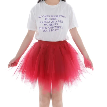 

Women Short Retro Ballet Dance Party Skirt Tulle Petticoat Tutu Underskirt