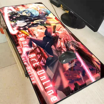 

Mairuige 90x40cm Japan Anime Sword Art Online SAO Silon Anti-slip Large Lock Edge Mousepad Computer Mouse Pad Mat for CSGO DOTA