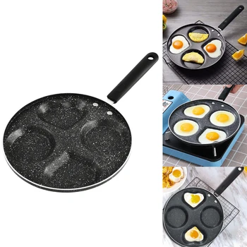 

Eggs Pancake Kitchen Restaurant Aluminium Alloy 4 Holes Home Frying Pot Cooking Tool Non Stick Omelet Pan Steak Breakfast Maker