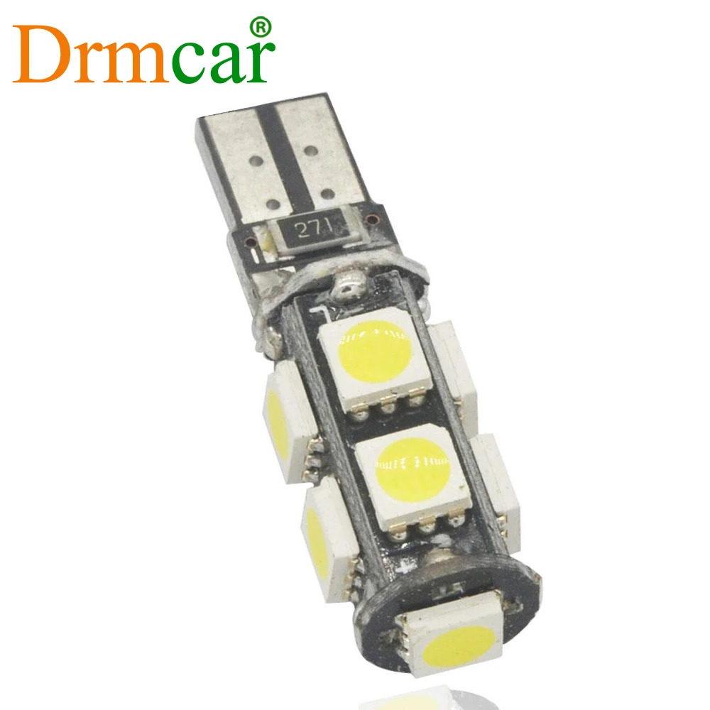 T10 5050 9smd автомобильный Led CANBUS W5W 194 DC 12V безошибочный белый задний светильник s Dashboard