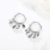 Boucles d'oreilles créoles en argent Sterling 925 pour femmes, petits créoles rondes, Huggie Hoop, boucle d'oreille os ► Photo 3/6