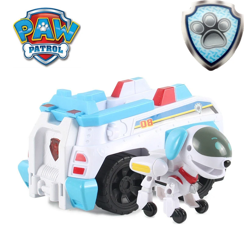 Paw Patrol робот собака Patrulla Canina Juguete Аниме Фигурка автомобиль пластиковая игрушка фигурка модель детские игрушки для детей Подарки