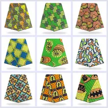 6 ярдов африканская печатная восковая ткань африканский батик воск нигерийский воск 6 ярдов/шт Африканский настоящий голландский воск для платья