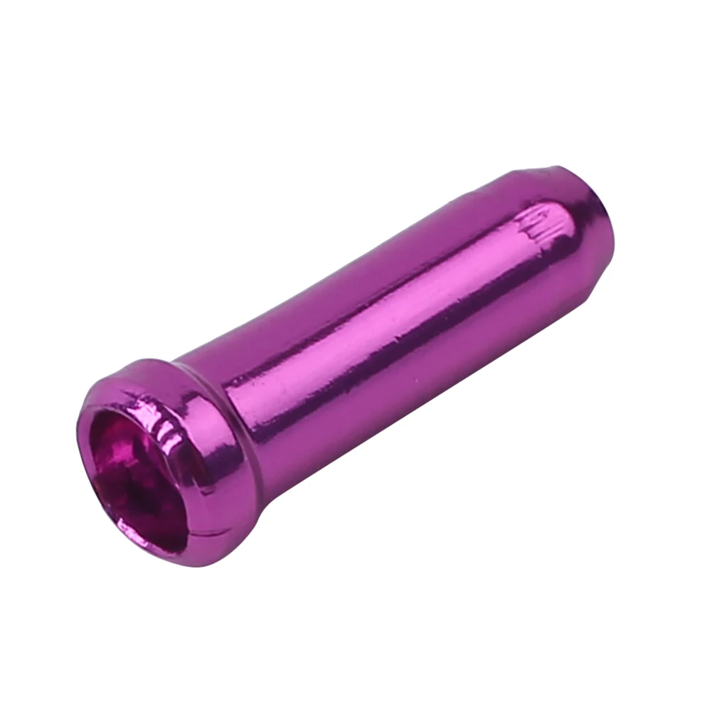 Purple 30PCS/Pack Bike Brake Cable Caps Ends Inner Cable Caps Bicycle Accessories - Color: Purple