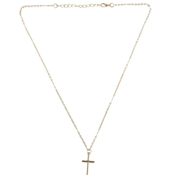 

Summer Gold Chain Cross Necklace Small Gold Cross Religious Jewelry