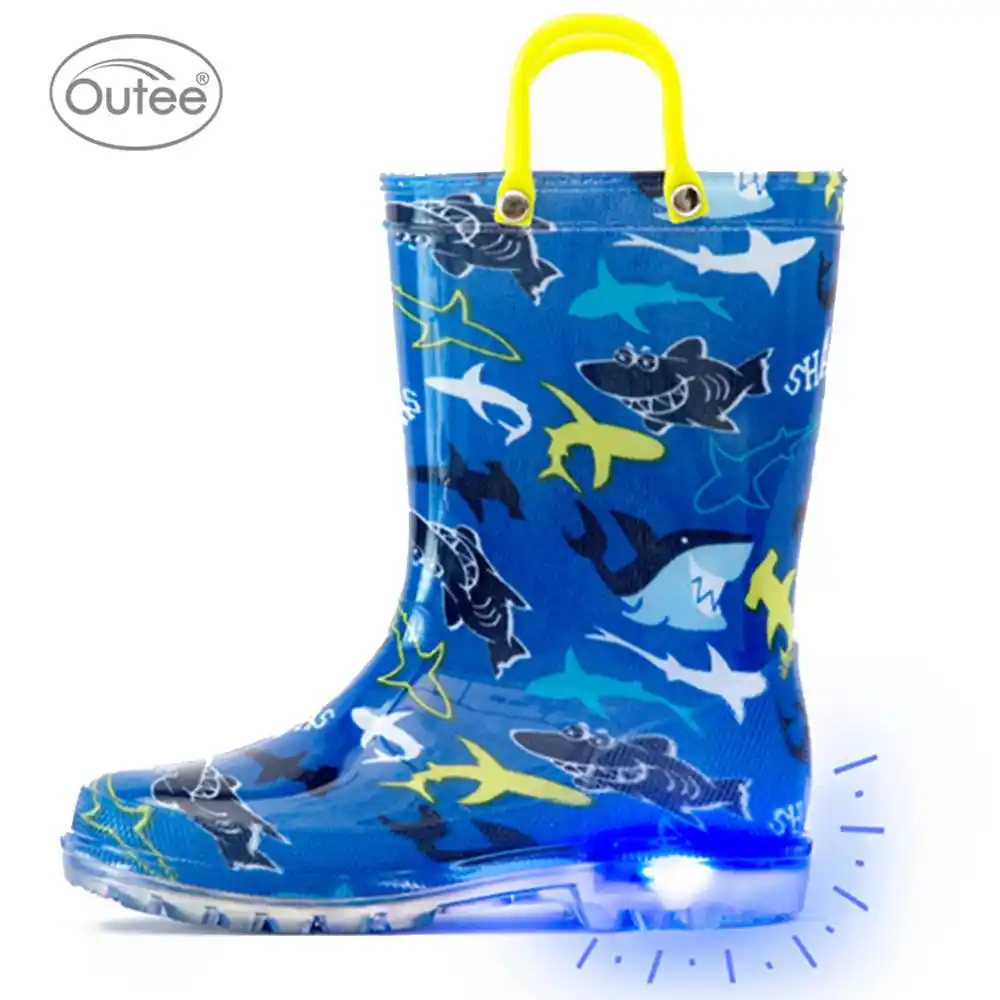 light up rain boots unicorn