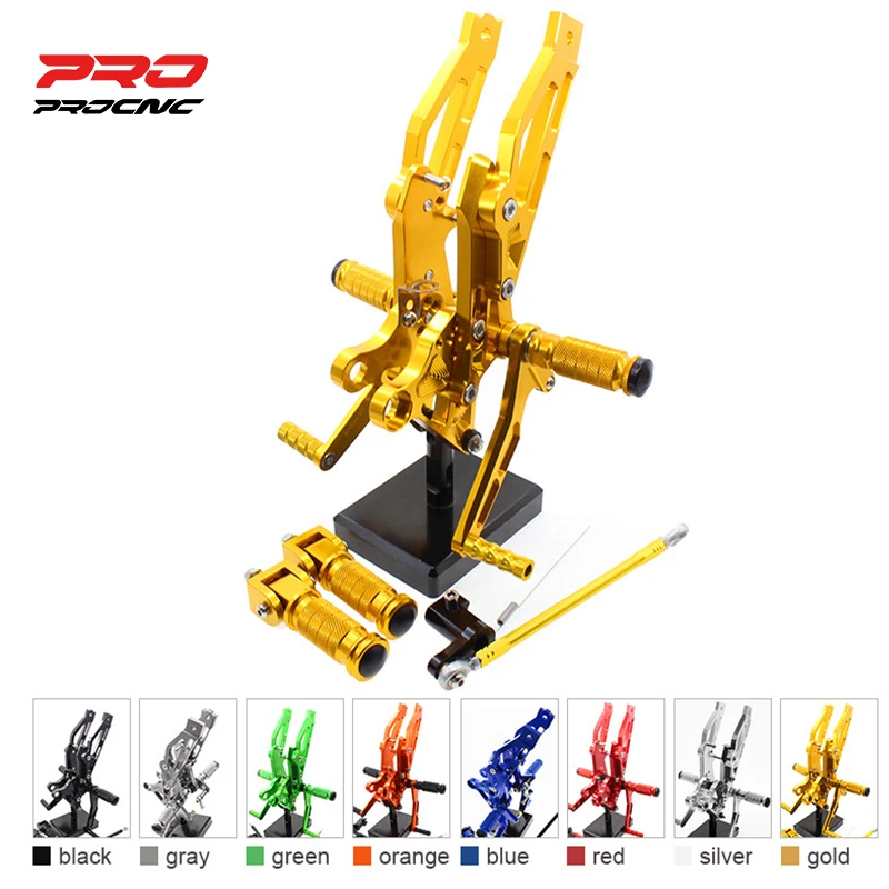Per Honda Grom Msx125 2012-2016 Pedane Pedane Pedane Pedane Pedane Pedane Pedane Regolabili Pedale In Alluminio Nuovo