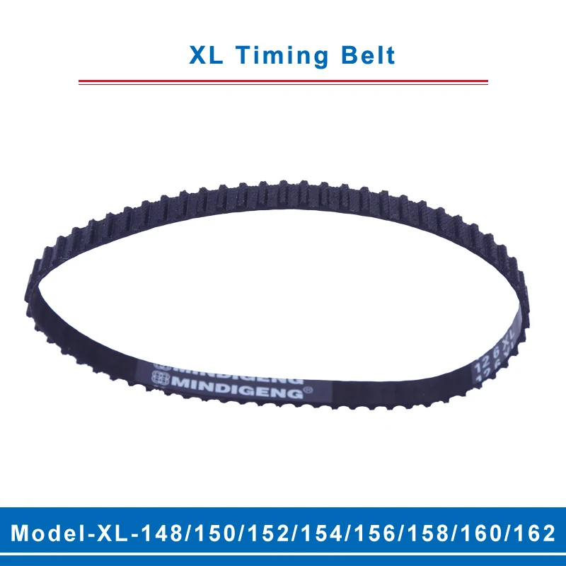 

XL timing belt model-148XL/150XL/152XL/154XL/156XL/158XL/160XL/162XL belt teeth pitch 5.08mm width 10/15mm for XL timing pulley