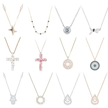 

High-quality Swa original crystal cross drop-shaped inlaid gems are suitable for women to party.