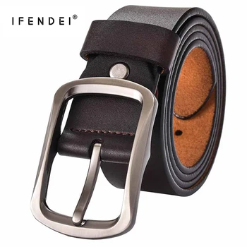 

IFENDEI 2019 Autumn New Men's Leather Pin Buckle Belt Men's Casual Leather Japanese Buckle Belt Youth Jeans Belt