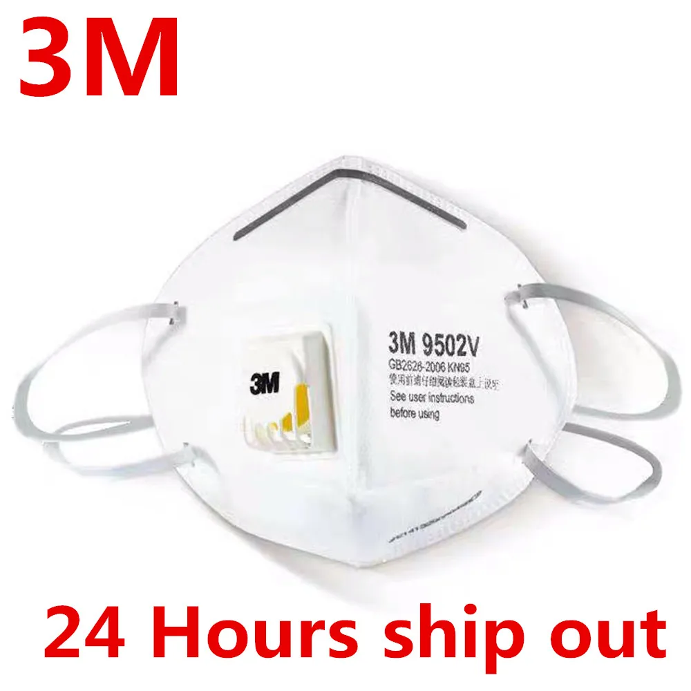 

1pcs 3M 9502V Protective Fold Masks Anti Dust Flu H1N1 PM 2.5 Multi Layer Filter Structure Industrial Fog enviroment
