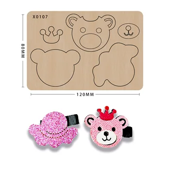 

cutting dies wooden DIY Hairpin making decor supplies dies template Suitable for common die-cutting machines in the market