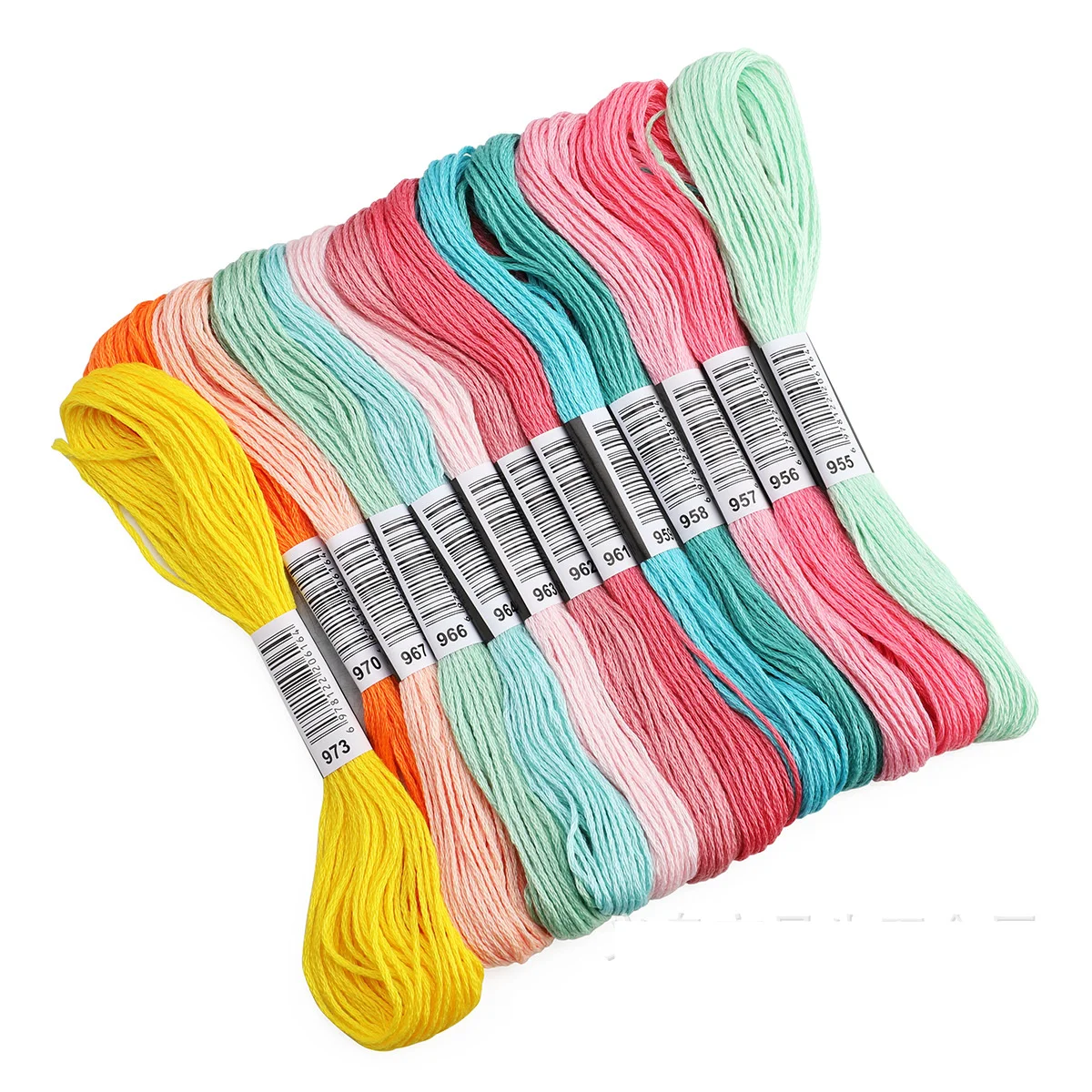 Random Color embroidery Thread DIY Silk Line Branch Threads Similar Thread Floss Skein Cross Stitch 50 pcs embroidery thread
