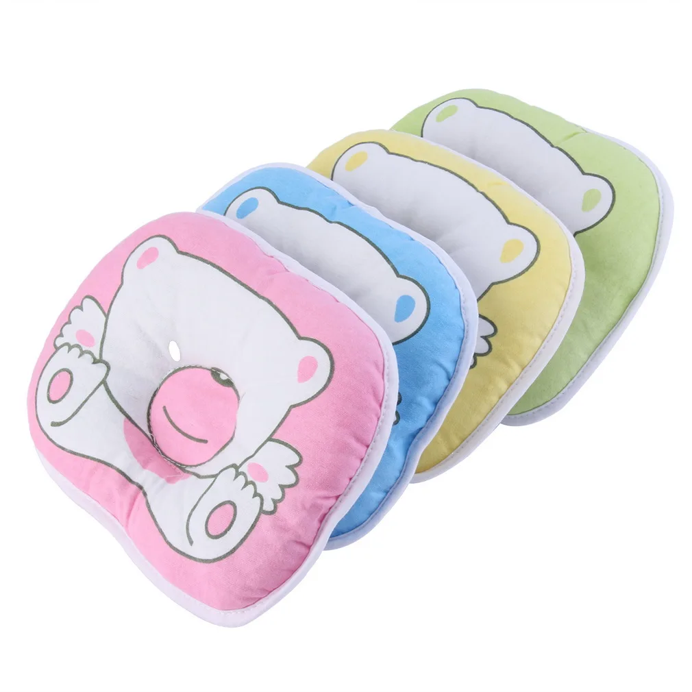 10 шт./1 комплект, подушка с рисунком медведя для новорожденных, детская подушка для поддержки, предотвращающая появление плоской головы