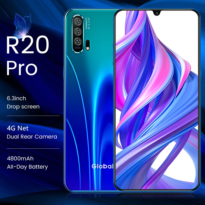 R20 1 Гб + 16 Смартфон Android 4G мобильные телефоны глобальная версия 6 3 дюймов две sim