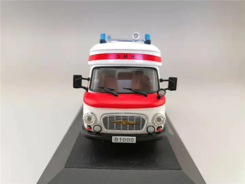 Тонкая оригинальная модель из Сплава Скорой Помощи 1:43 Barkas B1000, литая под давлением металлическая модель автомобиля, коллекция подарочных украшений
