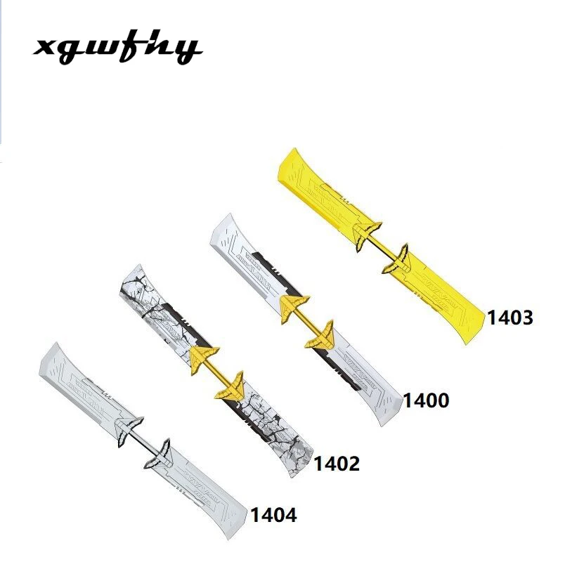 

New super hero evil spirit spirit scepter avenger double-edged sword children's collection building blocks toy accessories JM4