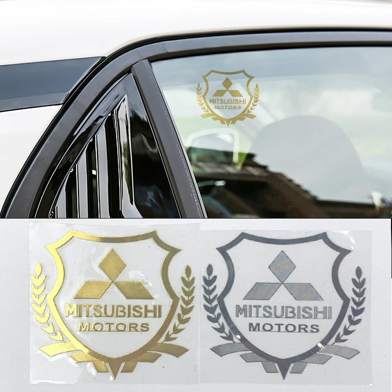 

1 pcs 3D Metal Emblem Car Sticker For Mitsubishis ASX Lancer Pajero Outlander L200 EVO Lancer EX Pajero Emblem Car Accessories