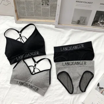 

sport sexy bra Push Up Bra Solid Top Sexy Seamless Bralette Chest Tops Wire Free Brassiere Women beautiful back Lingerie