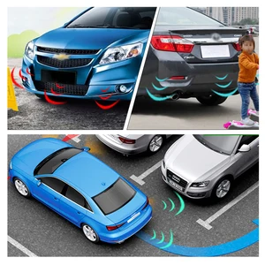Image 4 - Araba park sensörü Buzzer otomobil Reversing Radar Parktronic 8 sensörler elektronik otomatik dedektör destek yardım kiti